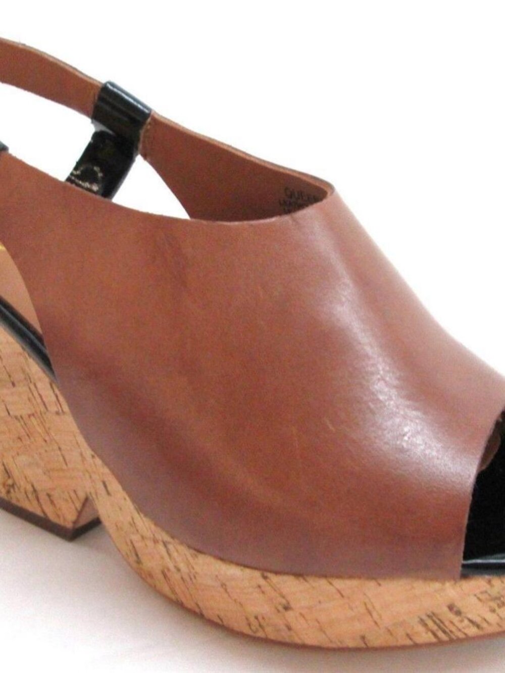Ash Women's Queena Peep-Toe Wedge Camel